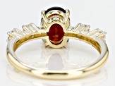 Red Garnet 10k Yellow Gold Ring 1.64ctw