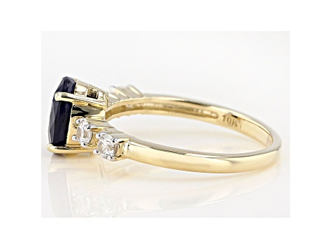 Blue Sapphire 10k Yellow Gold Ring 1.54ctw