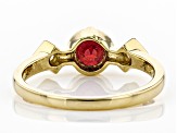 Red Mahaleo® Ruby 14K Yellow Gold Ring .99ctw