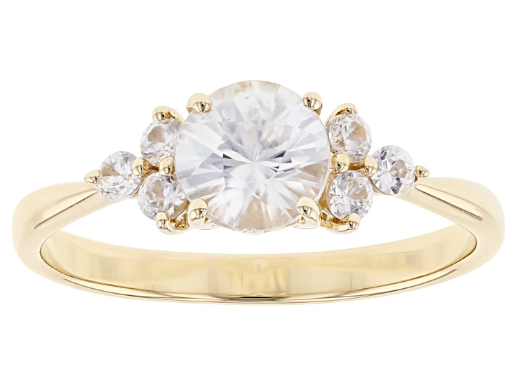 White Zircon 10k Yellow Gold Ring 1.25ctw - LLS467 | JTV