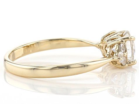White Zircon 10k Yellow Gold Ring 1.25ctw - LLS467 | JTV
