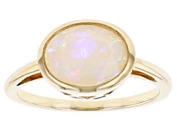 Picture of Multi-Color Ethiopian Opal 10k Gold Ring 1.31