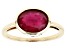 Red Ruby 10k Yellow Gold Ring 2.94ct