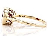 Red Ruby 10k Yellow Gold Ring 2.94ct