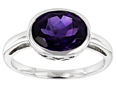 Purple Amethyst Rhodium Over 10k White Gold Ring 1.96ct - LLS477M | JTV.com