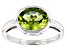 Green Peridot Rhodium Over 10k White Gold Ring 2.29ct