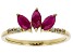 Red Ruby 10k Yellow Gold Ring .86ctw