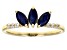 Blue Sapphire 10k Yellow Gold Ring .86ctw