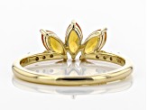 Yellow Citrine 10k Yellow Gold Ring .66ctw