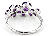 Purple African Amethyst Rhodium Over 10k White Gold Ring 1.06ctw