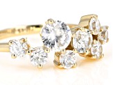 White Zircon 10k Yellow Gold Ring 1.92ctw