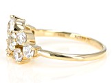 White Zircon 10k Yellow Gold Ring 1.92ctw