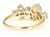 White Zircon 10k Yellow Gold Ring 1.92ctw