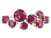 Red Ruby 10k Yellow Gold Ring 1.55ctw