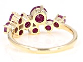 Red Ruby 10k Yellow Gold Ring 1.55ctw