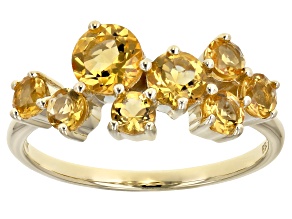 Yellow Citrine 10k Yellow Gold Ring 1.12ctw