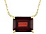 Red Vermelho Garnet(TM) 10k Yellow Gold Necklace 1.57ct