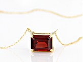 Red Vermelho Garnet(TM) 10k Yellow Gold Necklace 1.57ct