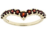 Red Garnet 10k Yellow Gold Ring .78ctw