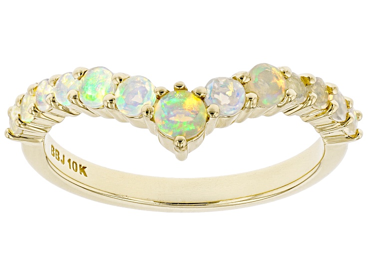 PRIZE RING 8oz イエロー/ブラック Tanzanite With White Zircon 18K Yellow Gold Over Sterling