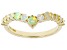 Multi Color Ethiopian Opal 10k Yellow Gold Ring .37ctw
