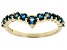 London Blue Topaz 10k Yellow Gold Ring .69ctw