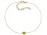 Green Peridot 10k Yellow Gold Bracelet .45ct