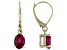 Red Mahaleo® Ruby 10k Yellow Gold Dangle Earrings 1.70ctw