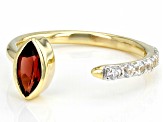 Red Garnet 10k Yellow Gold Ring 0.93ctw