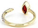 Red Garnet 10k Yellow Gold Ring 0.93ctw