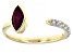 Red Ruby 10k Yellow Gold Ring 1.12ctw