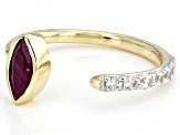 Red Ruby 10k Yellow Gold Ring 1.12ctw