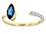 London Blue Topaz 10k Yellow Gold Ring 0.96ctw