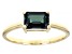 Blue Lab Created Alexandrite 10k Yellow Gold Solitaire Ring 1.02ctw