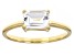 White Topaz 10k Yellow Gold Solitaire Ring 1.05ctw