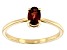 Red Garnet 10k Yellow Gold Ring 0.45ct