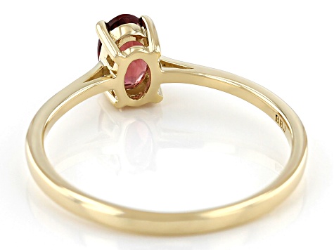 10k Yellow Gold Natural shops Orange Garnet Flower Ring Size 7 1/4