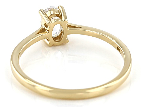 White Zircon 10k Yellow Gold Ring 0.58ct - LLS551D | JTV.com