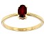 Red Mahaleo® Ruby 10k Yellow Gold Ring 0.61ct