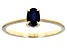 Blue Sapphire 10k Yellow Gold Ring 0.48ct