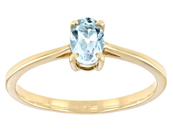 Picture of Sky Blue Topaz 10k Yellow Gold Ring 0.43ct
