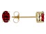 Red Mahaleo Ruby® 10k Yellow Gold Stud Earrings 1.05ctw