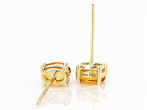 Yellow Citrine 10k Yellow Gold Earrings 0.36ctw