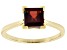 Red Garnet 10k Yellow Gold Solitaire Ring 1.19ct