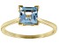 Sky Blue Glacier Topaz 10k Yellow Gold Solitaire Ring 1.19ct