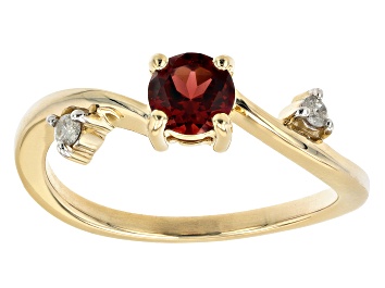 Picture of Garnet 10K Yellow Gold Ring 0.61ctw