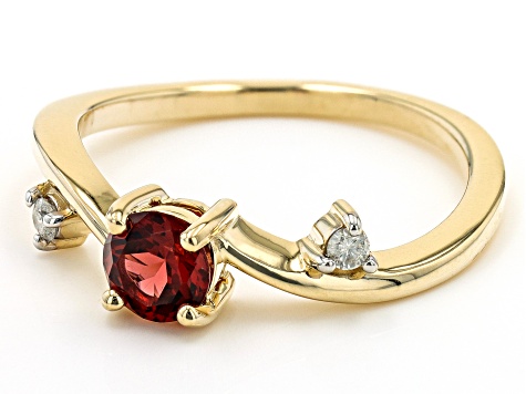 Ruby 10K Yellow Gold Ring 0.74ctw