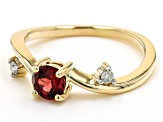 Ruby 10K Yellow Gold Ring 0.74ctw