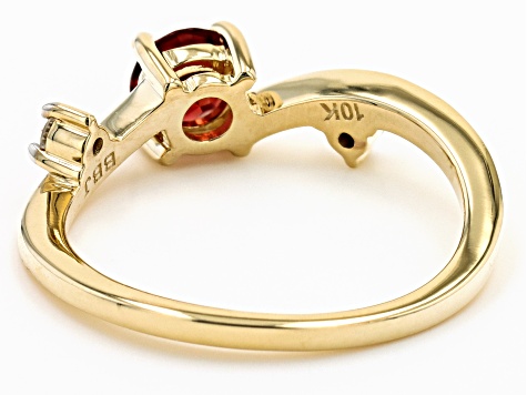 Ruby 10K Yellow Gold Ring 0.74ctw