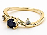 Blue Sapphire 10K Yellow Gold Ring